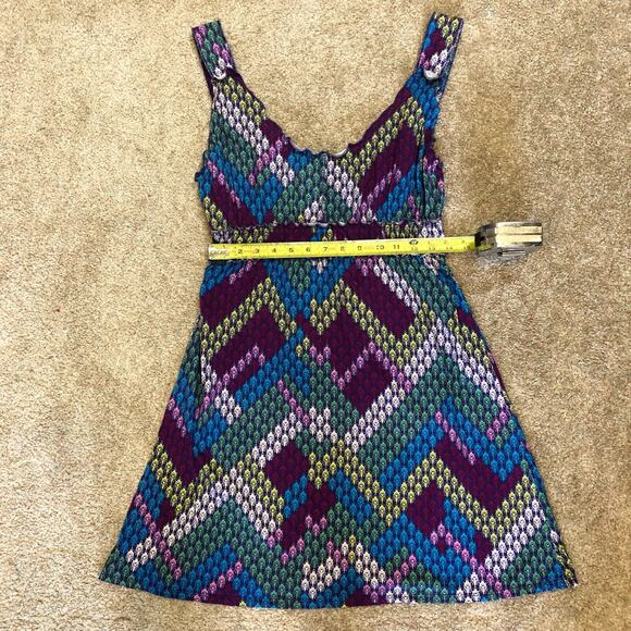 Disney Parks Womens Sleeveless Hidden Mickey‎ Multicolor Dress Size Medium - Picture 5 of 6